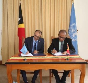 MNEC e ONU assinam acordo para promover desenvolvimento sustentável em TL